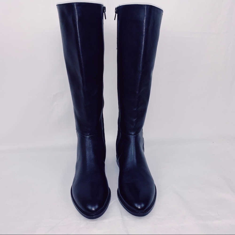 Calvin Klein Womens Donnily Leather Boots 7.5